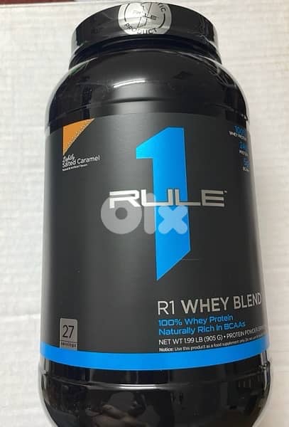 Rule1 Whey Protein (27 Servings) 1kg made in USA 0