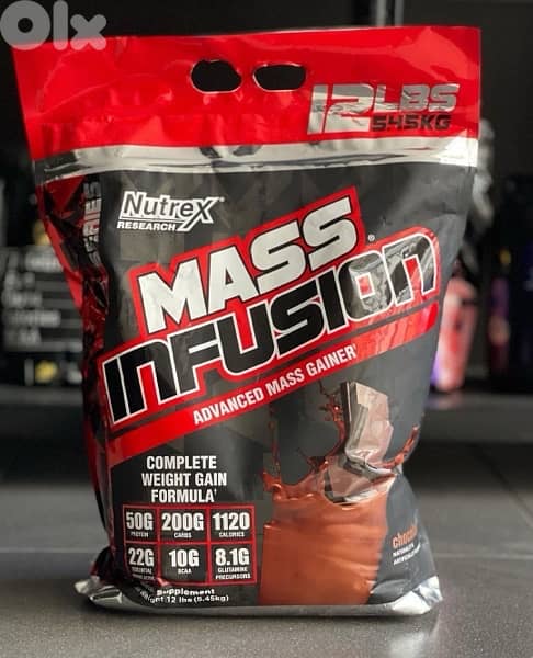 Nutrex Mass Infusion (Mass Gainer) 12 lbs (5.44 kg) 0