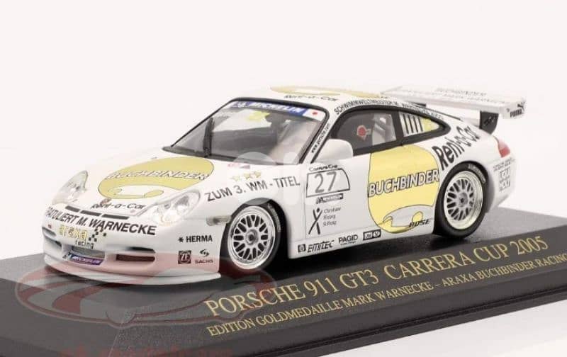 Porsche 911 GT3 Carrera Cup 2005 diecast car model 1;43 1