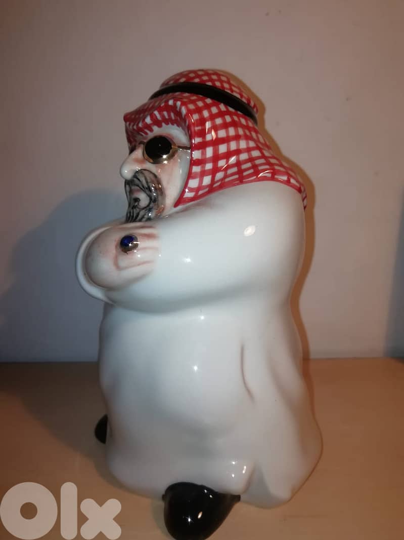 Arab cheikh porcelain money bank  31*12cm 1