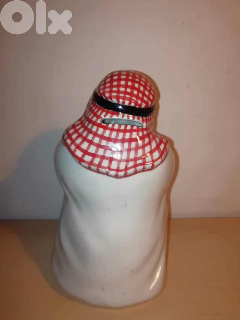 Arab cheikh porcelain money bank  31*12cm 2