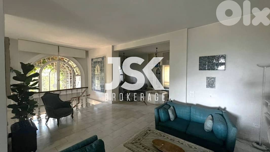 L15338-Stunning Villa with Garden For Sale in Baabdat 0