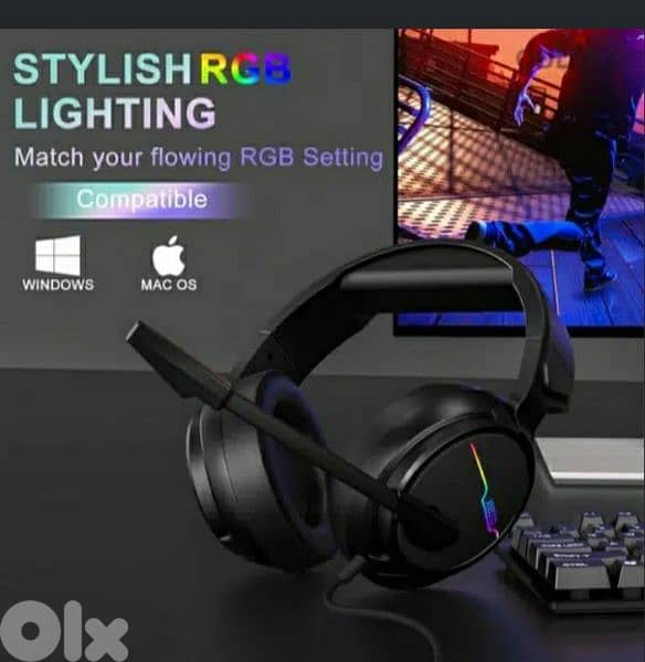 Jeecoo V20U Pro Gaming Headset Surround Sound/4$ delivery 3
