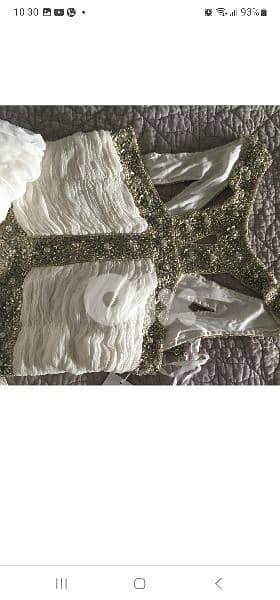 Rachel Gilbert designer silk wedding evening christening dress Medium. 7