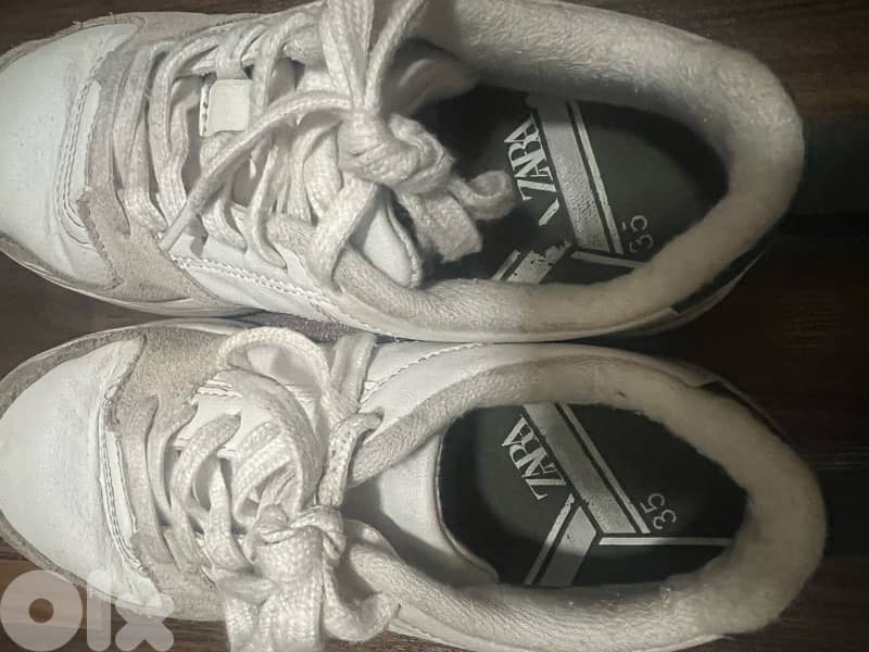 zara tennis shoes size 35 1