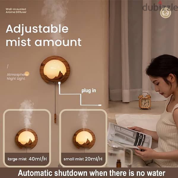 Essential Oil Diffuser, Aromatherapy Lamp Wall Mounted 2