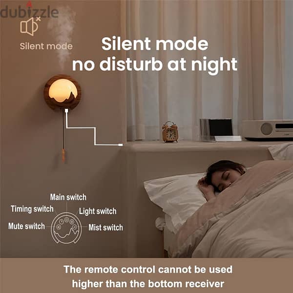 Essential Oil Diffuser, Aromatherapy Lamp Wall Mounted 3