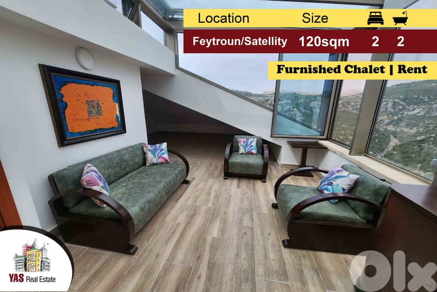 Feytroun/Satellity 120m2 | Furnished Chalet | Rent | Well Maintained|D 0