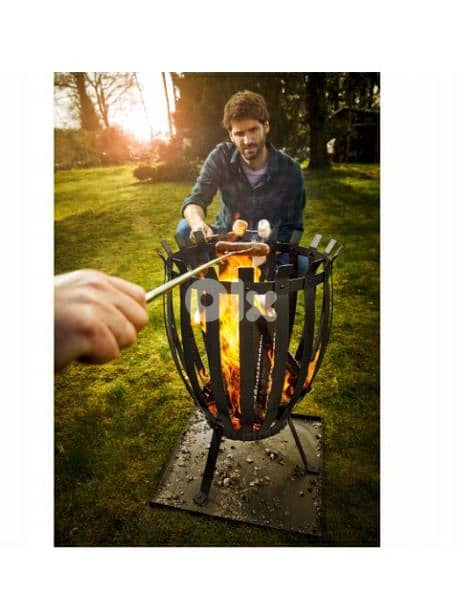 LANDMANN fire basket, made of steel, with base plate/4$ delivery 2