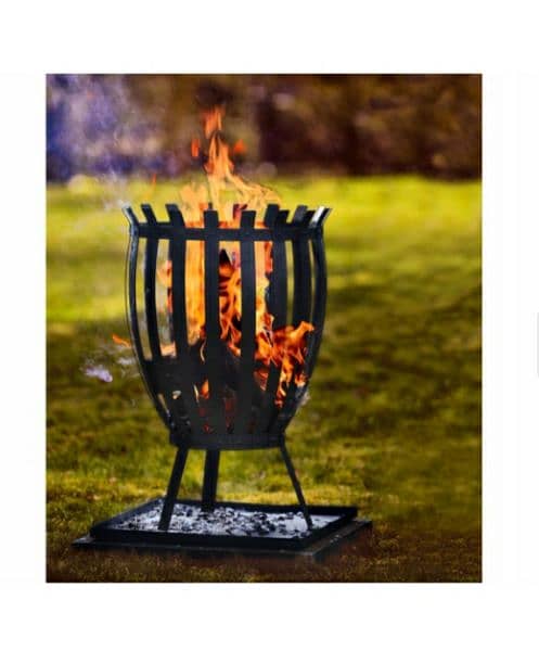 LANDMANN fire basket, made of steel, with base plate/4$ delivery 3