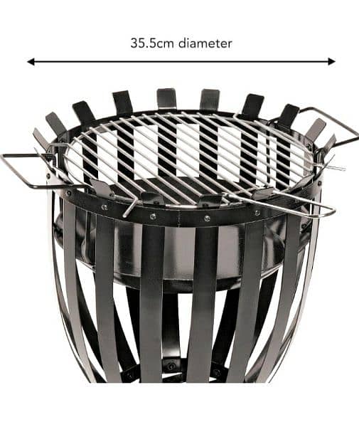 LANDMANN fire basket, made of steel, with base plate/4$ delivery 7
