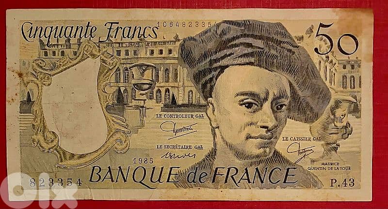 France 1985 50 francs Quentin De La Tour. P-152 0