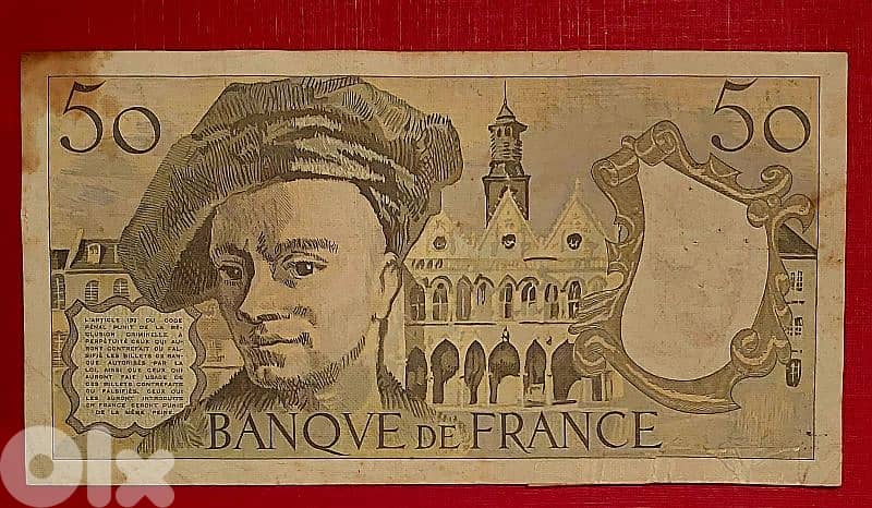 France 1985 50 francs Quentin De La Tour. P-152 1