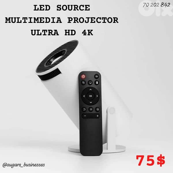LED SOURCE MULTIMEDIA PROJECTOR ULTRA HD 4K 0
