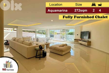 Aquamarina 272m2 | 90m2 Terrace | Private Gym | Furnished Chalet | KA