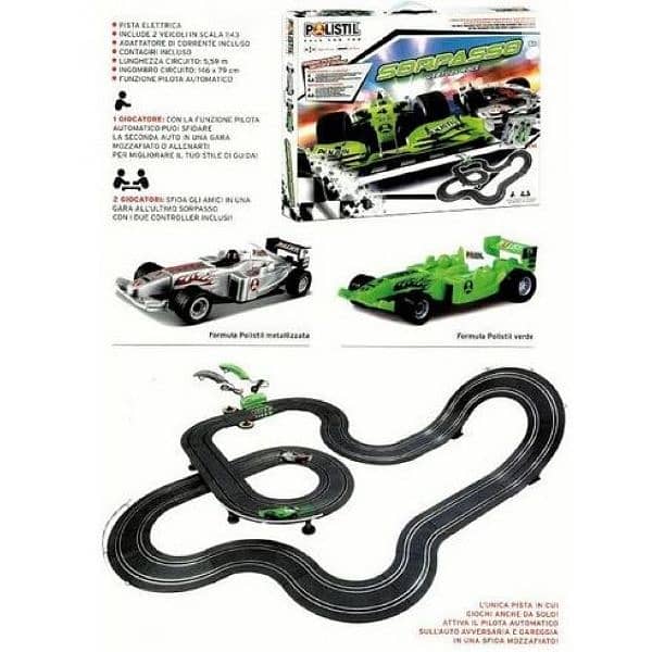 polistil track virtual race car 0