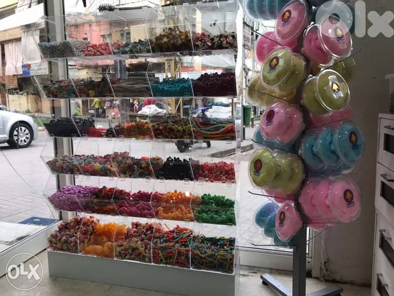 صندوق علبة بن بزورات بهارات candies candy plexi glass casier box boxes 2