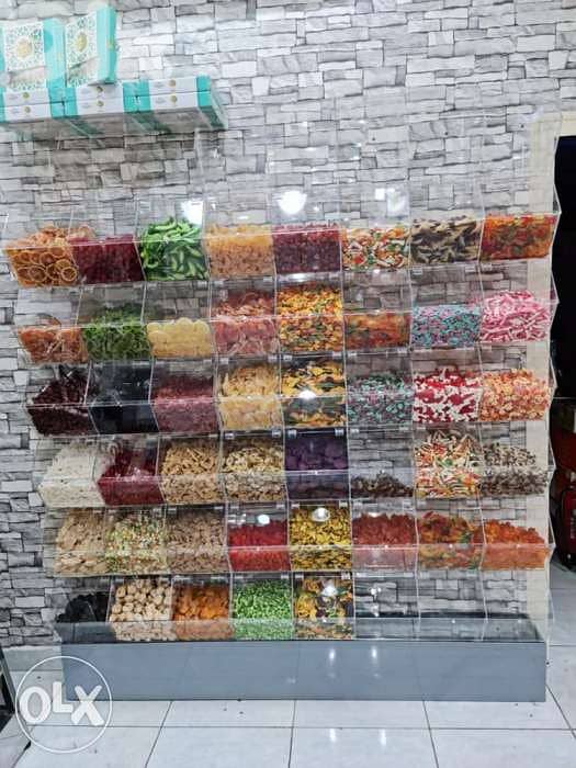 صندوق علبة بن بزورات بهارات candies candy plexi glass casier box boxes 3