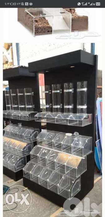 صندوق علبة بن بزورات بهارات candies candy plexi glass casier box boxes 4