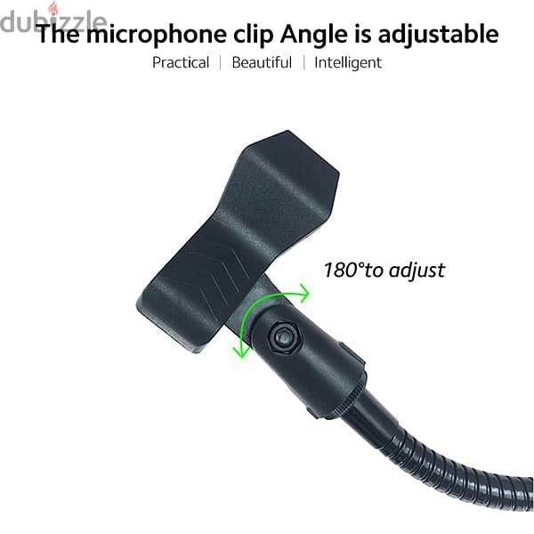 Microphone Stand For singing Mic with Phone holder 4