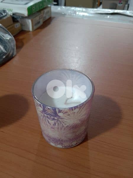 candle in glass 7x8cm 1