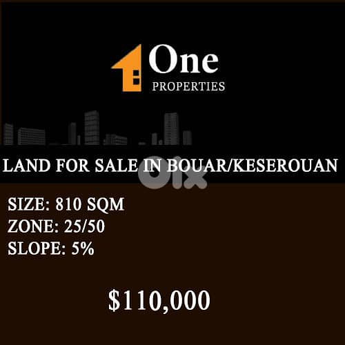 LAND FOR SALE in BOUAR/KESEROUAN. 0