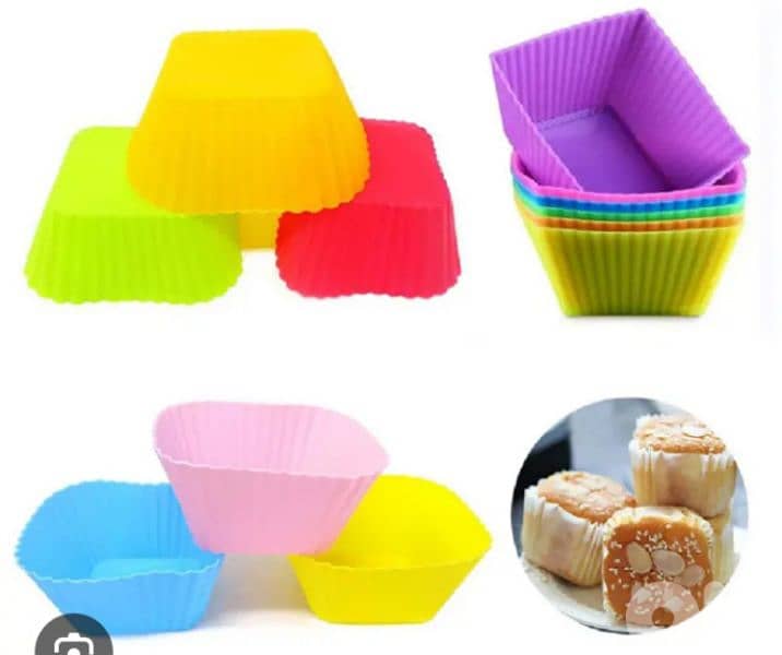 round and square cupcake molds 1