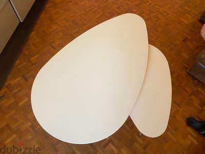 White living room table