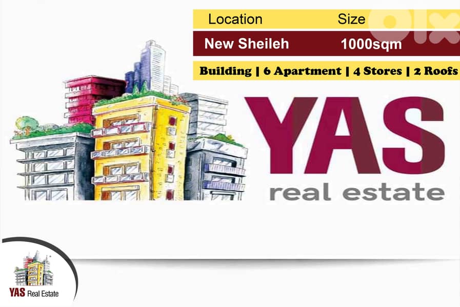 New Sheileh 1000m2 | Building | New | Prime Location | CH | 0