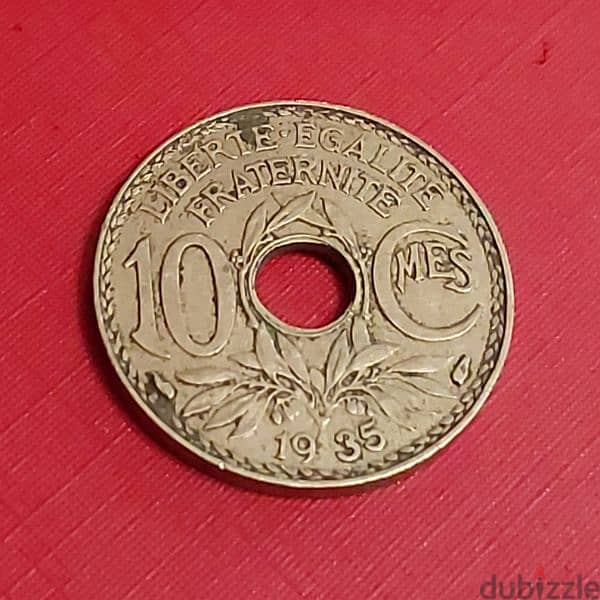 France 10 centimes 3rd Republic 1935  Lindauer 0
