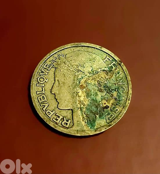 1934 France Morlon 1 Franc Marianne's head 0