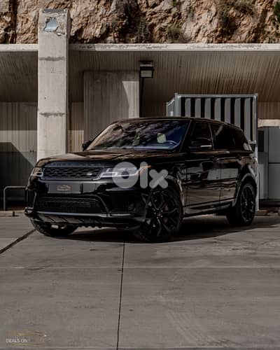 Range Rover Sport 2018 V6 , Clean Carfax . Black On Black