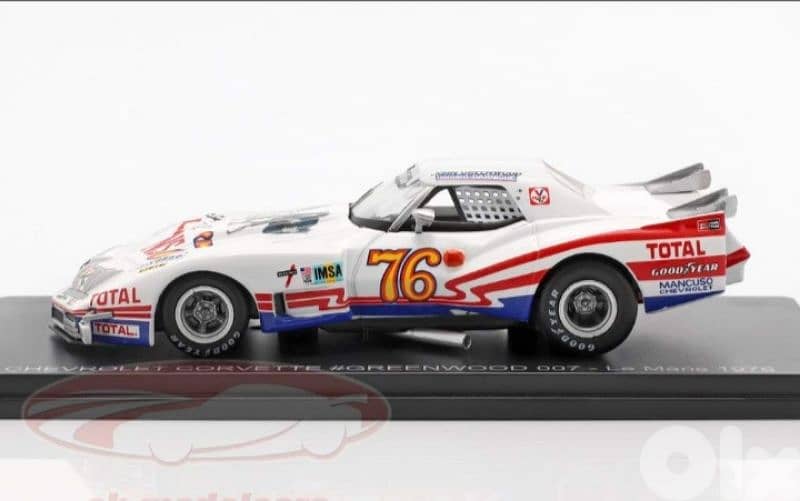 Chevrolet Corvette Greenwood (24h Le Mans 1976) diecast car model 1;43 2