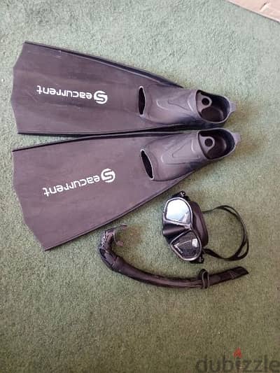 fins and mask and snorkel offre