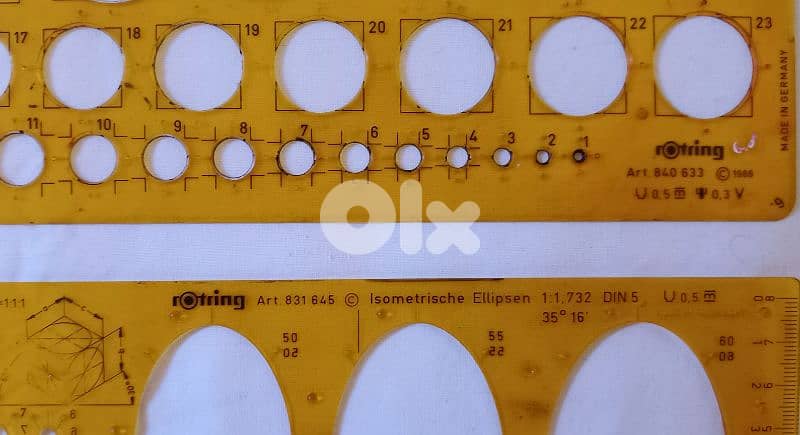 Circles and Ovals templates - مساطر دائرات 1