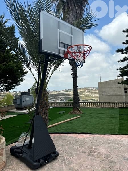 Portable basketball hoop board 140 cm x 80 cm 0