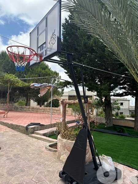 Portable basketball hoop board 140 cm x 80 cm 2