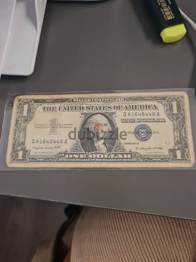 one dollar 1957A- Blue seal