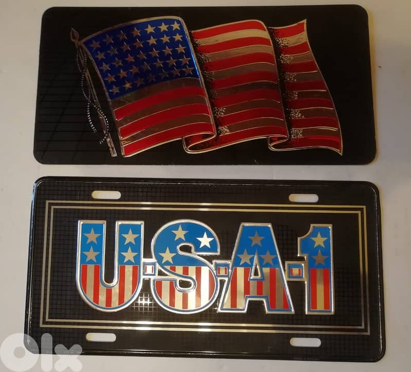 USA / france / italy tin plates for car or decoration 30*15cm 10$ each 0