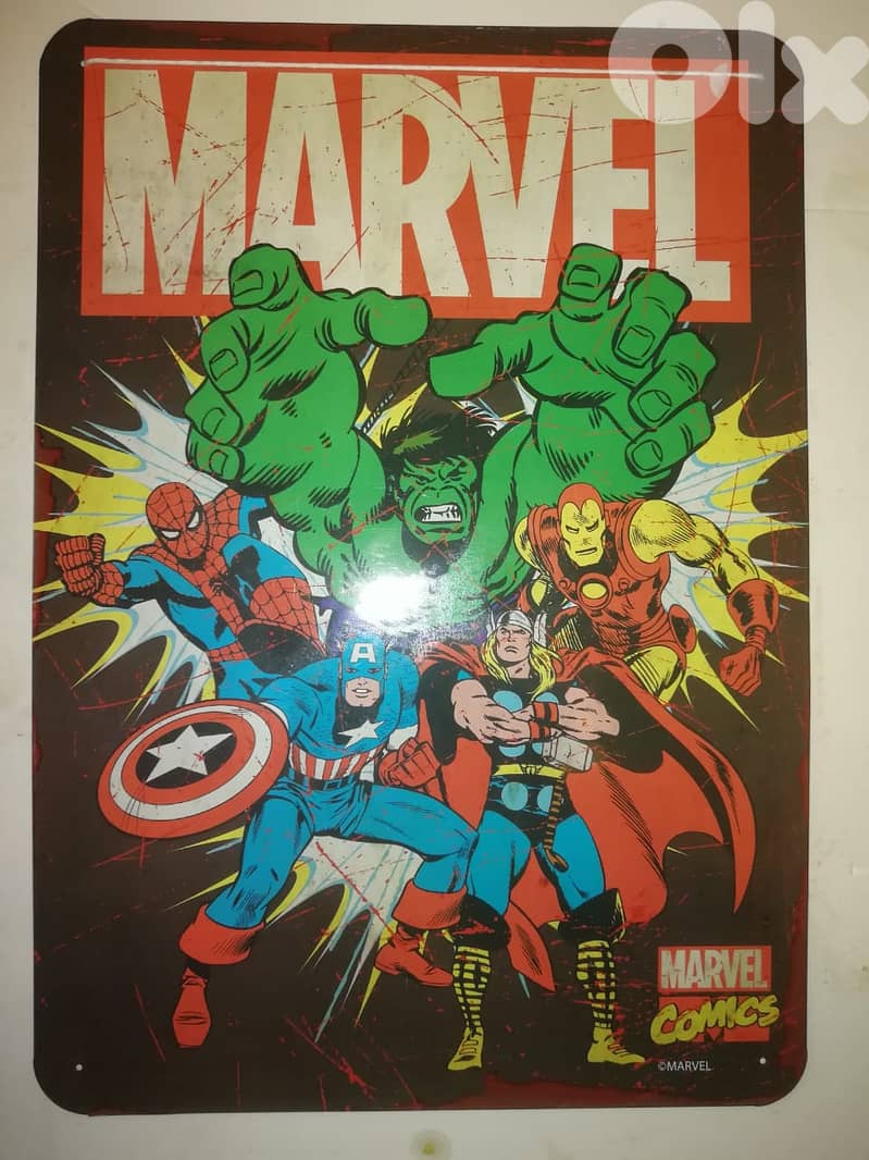 Marvel heroes Tin plate 35*25cm 0