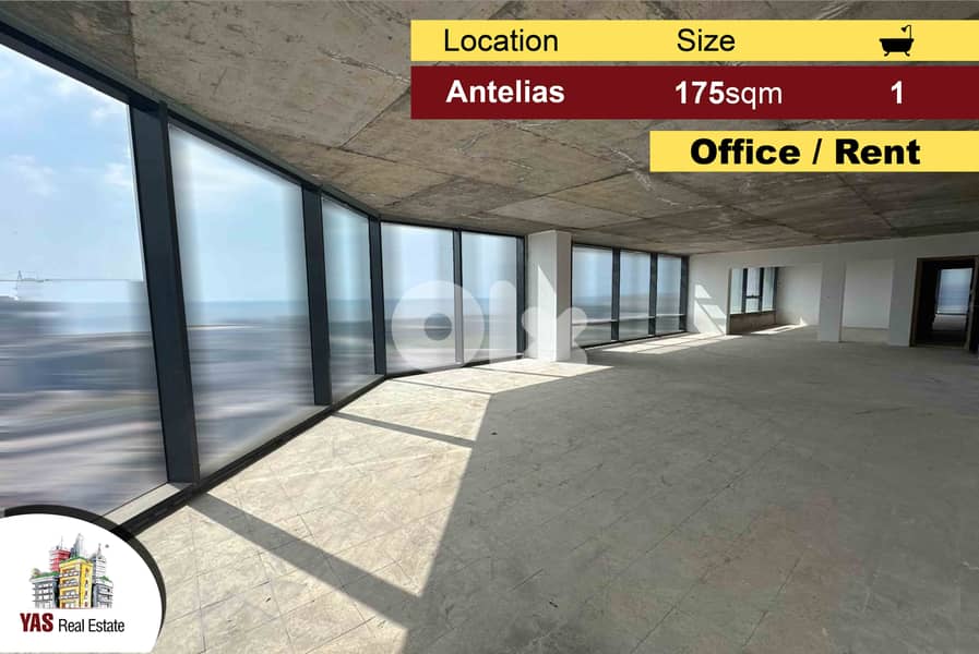 Antelias 175m2 | Office | New | Main Highway | Rent | Sea View | MJ | 0