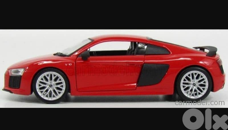Audi R8 V10 (2015) diecast car model 1;24. 2