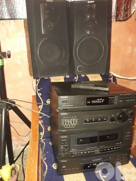 Sony vintage stereo HCDA17K (100watts×4)high power sound& bass reflect 1