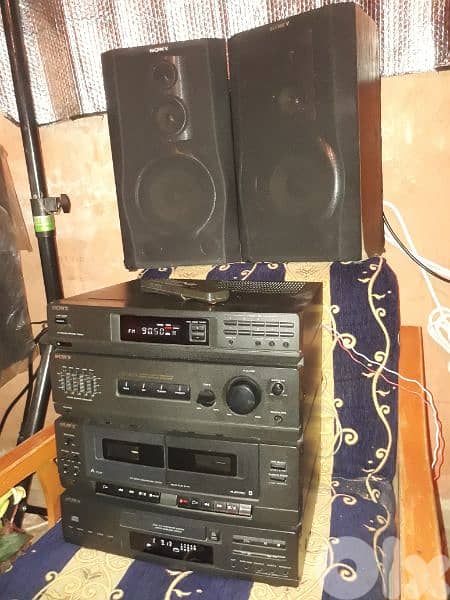Sony vintage stereo HCDA17K (100watts×4)high power sound& bass reflect 2