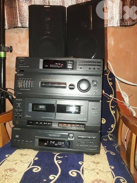 Sony vintage stereo HCDA17K (100watts×4)high power sound& bass reflect 3