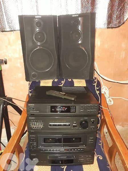 Sony vintage stereo HCDA17K (100watts×4)high power sound& bass reflect 5