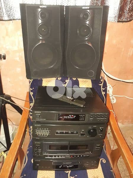 Sony vintage stereo HCDA17K (100watts×4)high power sound& bass reflect 7