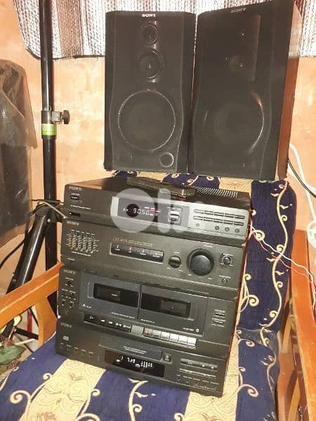 Sony vintage stereo HCDA17K (100watts×4)high power sound& bass reflect 11