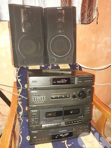 Sony vintage stereo HCDA17K (100watts×4)high power sound& bass reflect 0