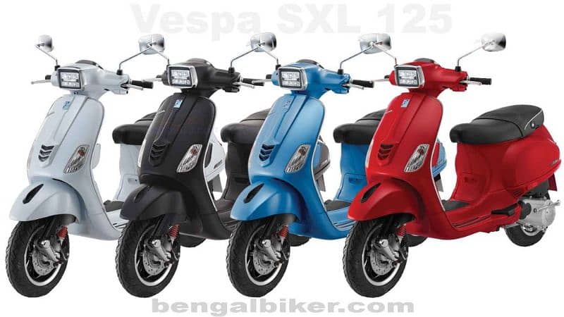 Vespa sxl 150cc model 2023 abs dealer warranty 0klm 0